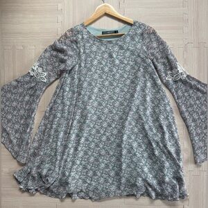 For Love and Lemons - Floral Sleeve Dress (XS)